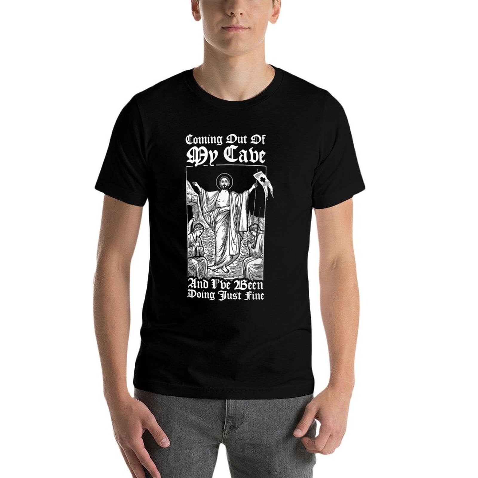 Coming Out Of My Cave Jesus - Christian Easter Meme  Quick-drying T-Shirt