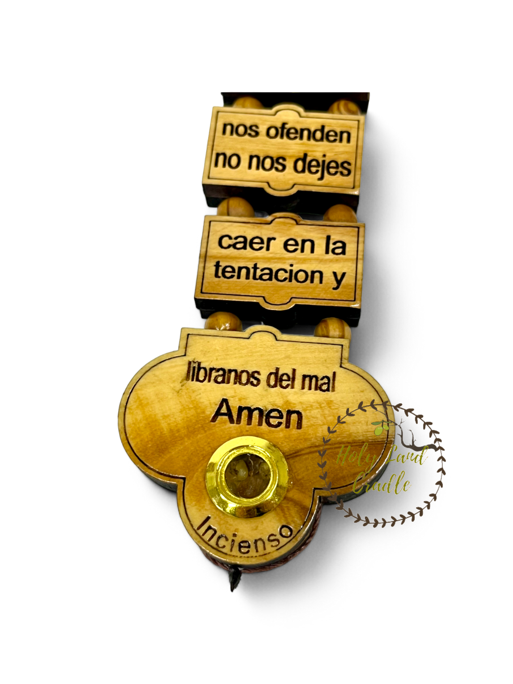 Olive Wood The Lord's Prayer Cross