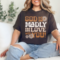 Christian t-shirt-Retro Gods Madly in love-Economical Brand